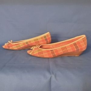 Steve Madden Plaid Peep Toe Kitten Heels